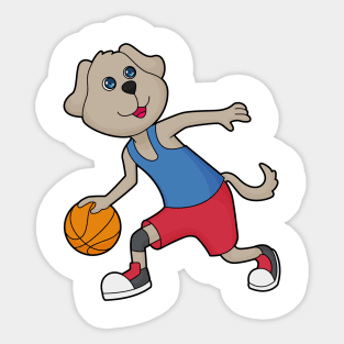 Dog Basketball player Basketball Sticker